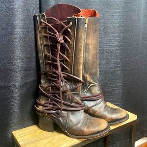 Freebird Cash Leather Boots Size 6